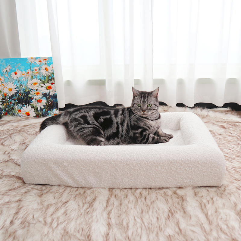 Petopia Washable Deluxe Dog Beds Comfy Durable Rectangular Pet Sleeping Bed - Image 2