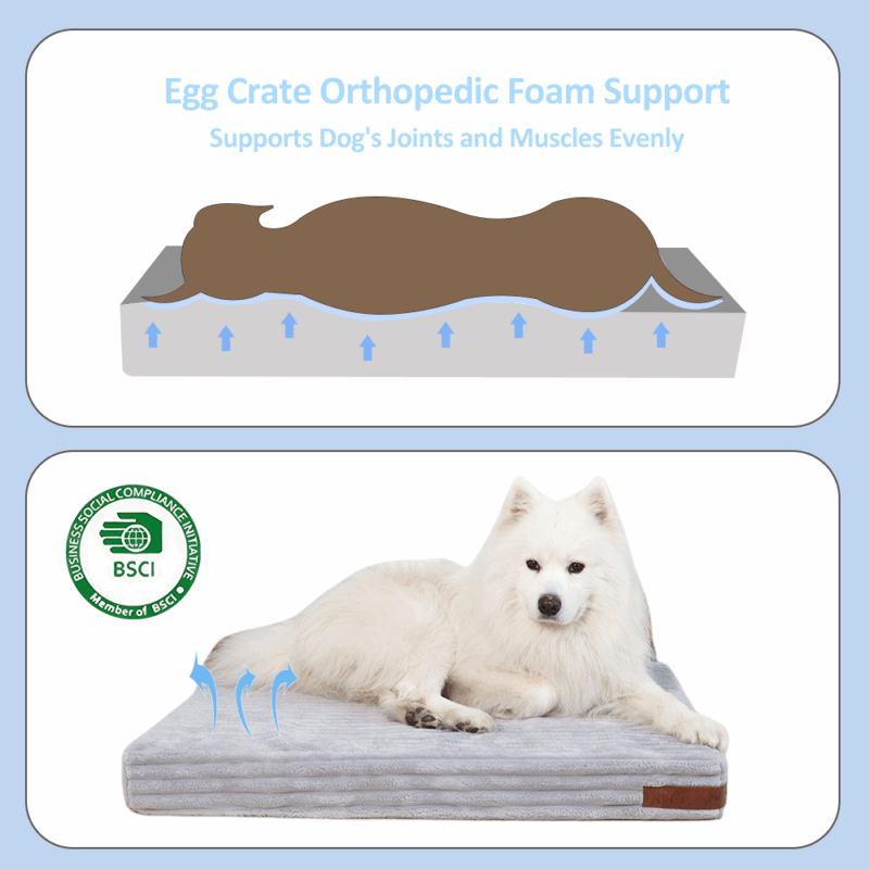 Petopia Orthopedic Waterproof & Machine Washable Dog Crate Bed for Large Dogs - Image 4