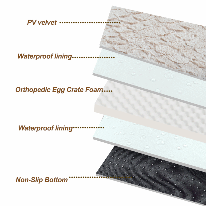 Petopia Orthopedic Dog Sofa Bed for Large Dog Pet Couch Supportive Foam Bolster Sofa with Waterproof Lining Cover - Image 4